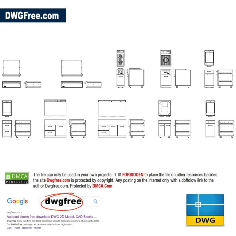 Kitchen Cabinets Dwgfree