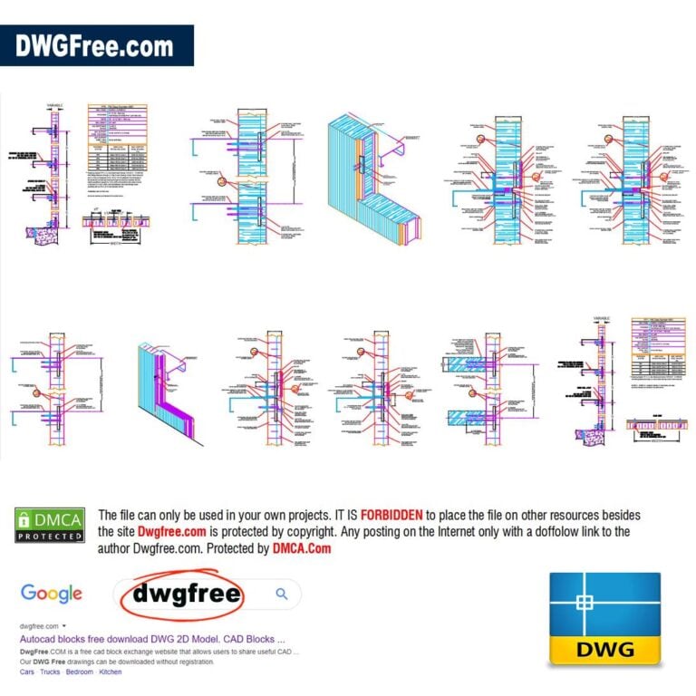 Anchoring to a girt Dwgfree.com