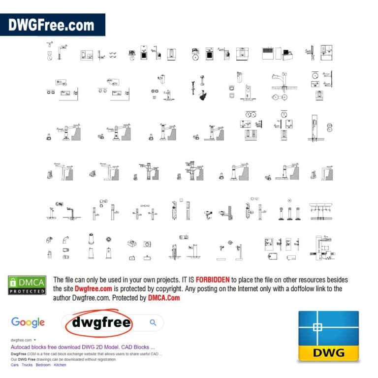 Drinking Fountains. Dwgfree.com
