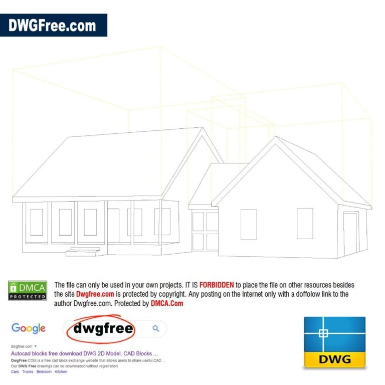 House AutoCAD file 2D