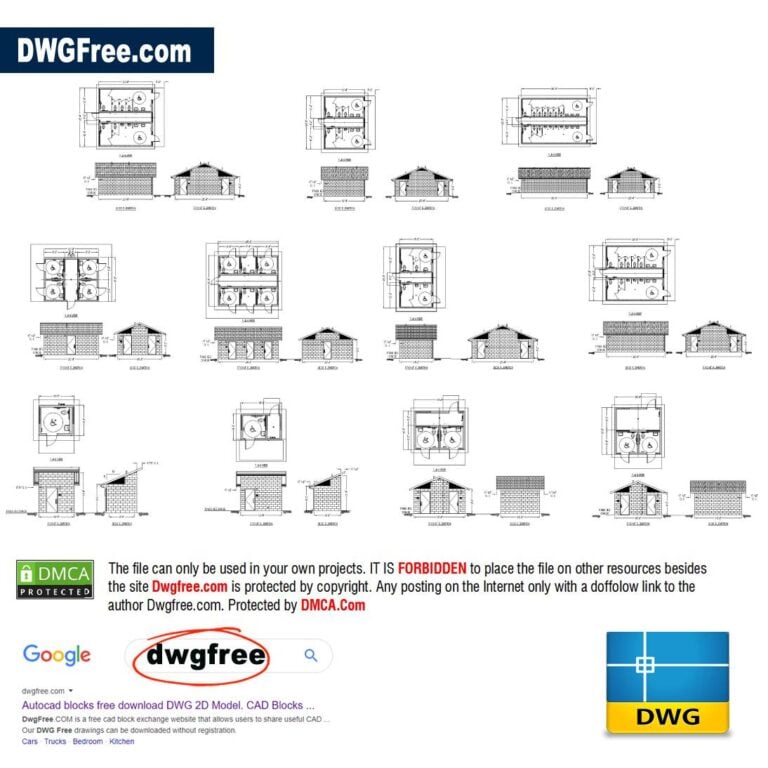 Restroom Dwgfree.com