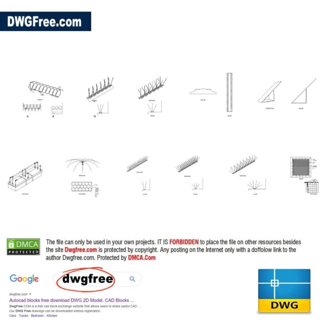 Bird Barrier Dwgfree.com
